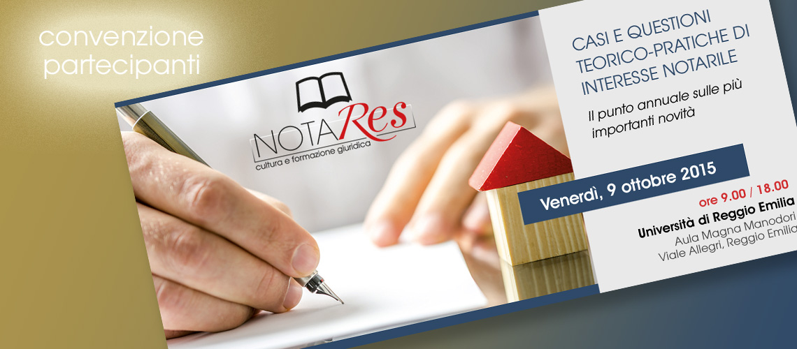 Convenzione Studio Cavalca-Brindani e Associati per i partecipanti al Convegno NotaRes 2015